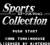 Sports Collection title screen for GameBoy